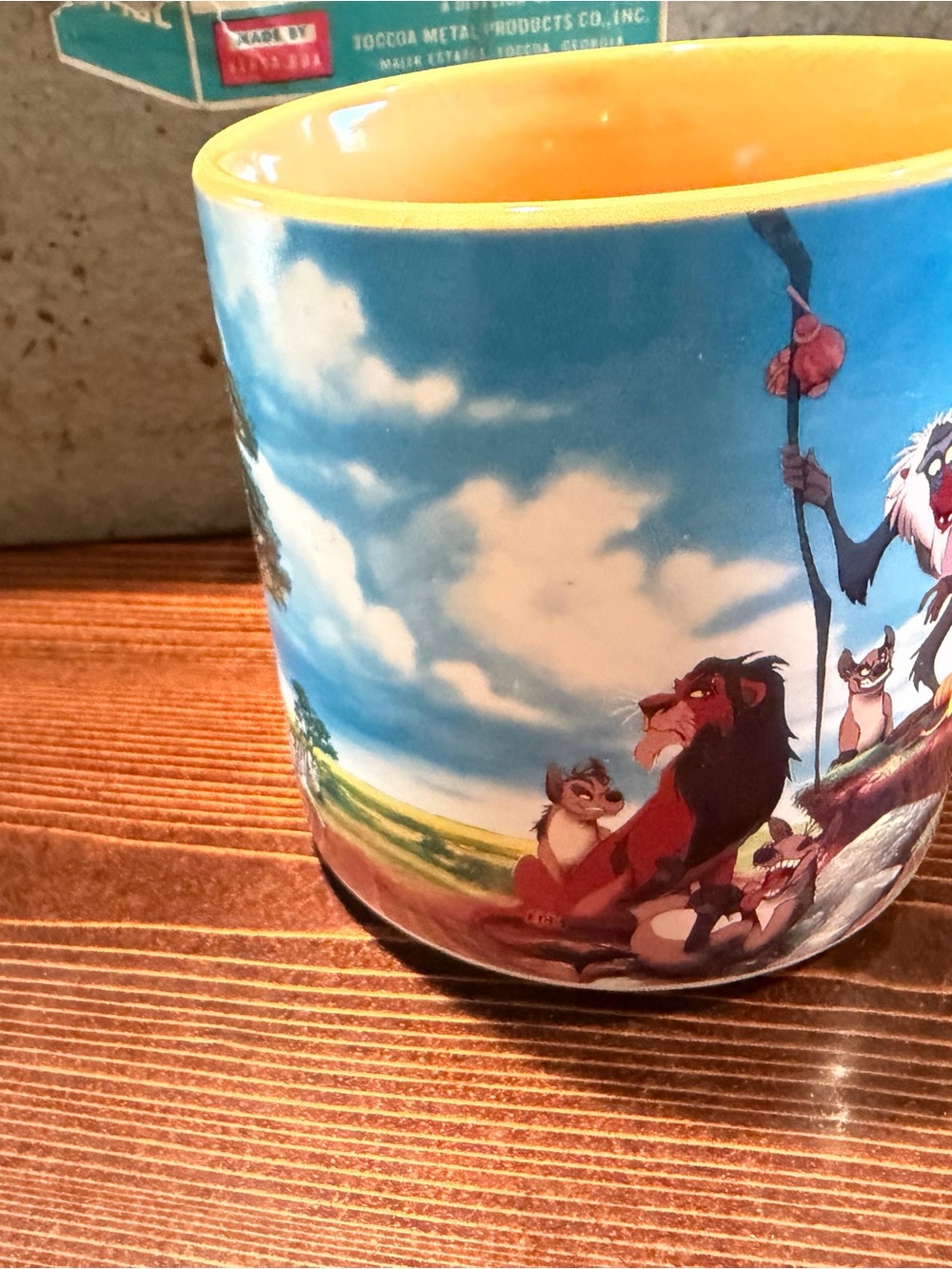 Disney Lion King Ceramic Mug in Blue and Orange - Picture 2 of 4